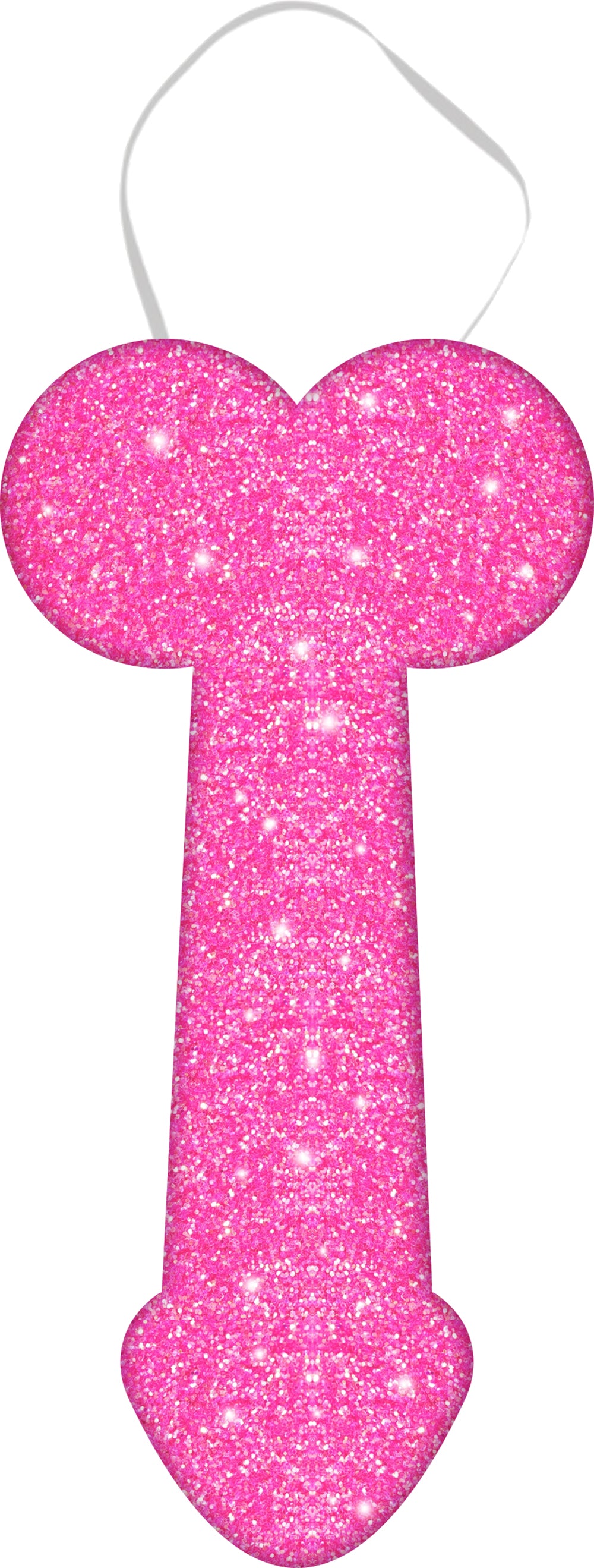 PENIS TIE WITH GLITTER EFFECT 30 CM, ADULT
