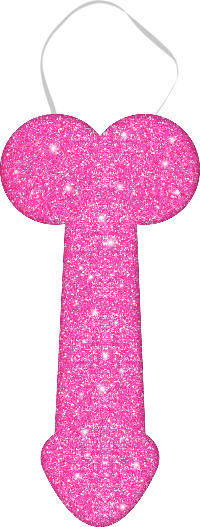 PENIS TIE WITH GLITTER EFFECT 30 CM, ADULT