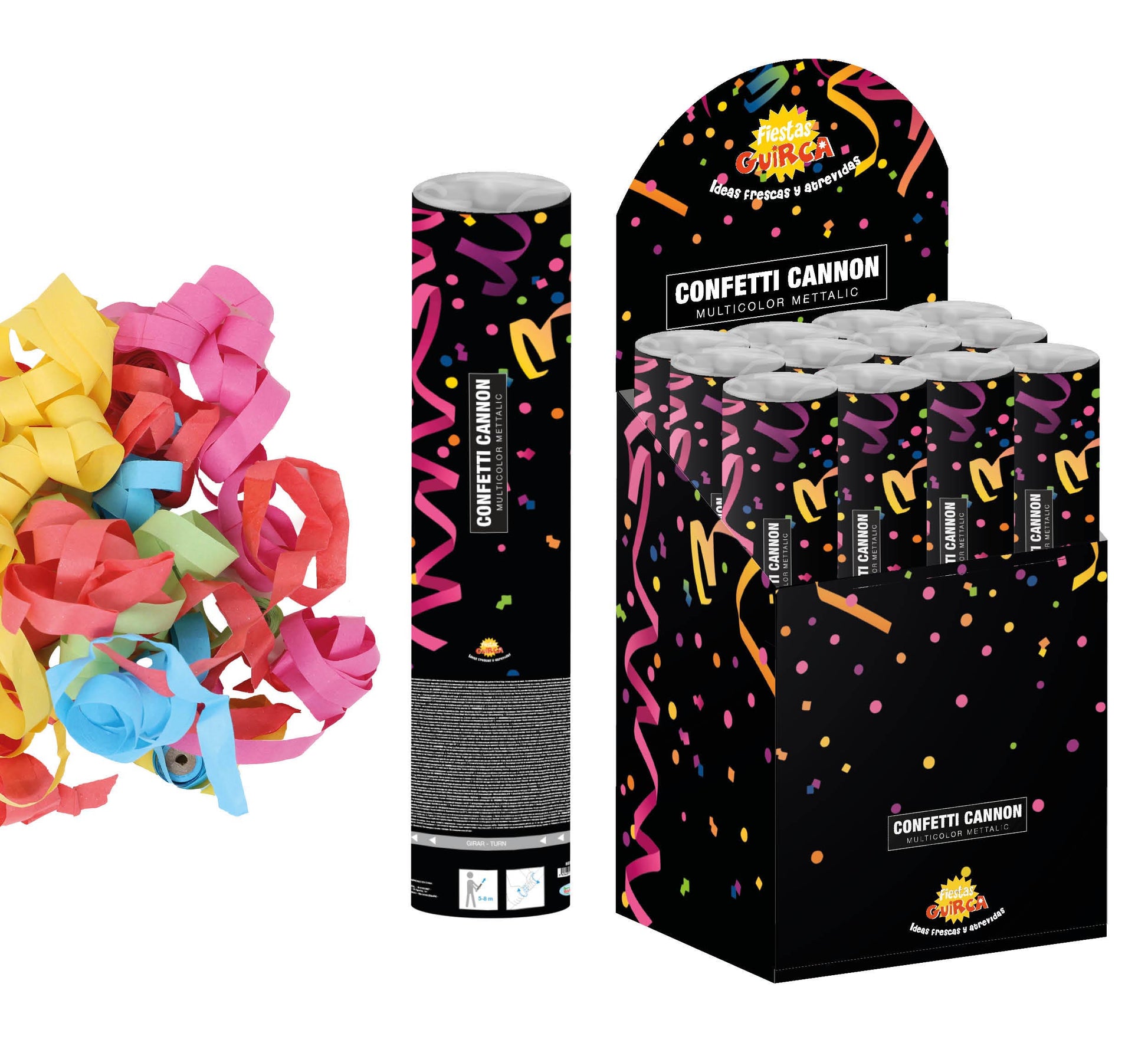 CONFETTI CANNON,  80 CM COMPRESSED AIR