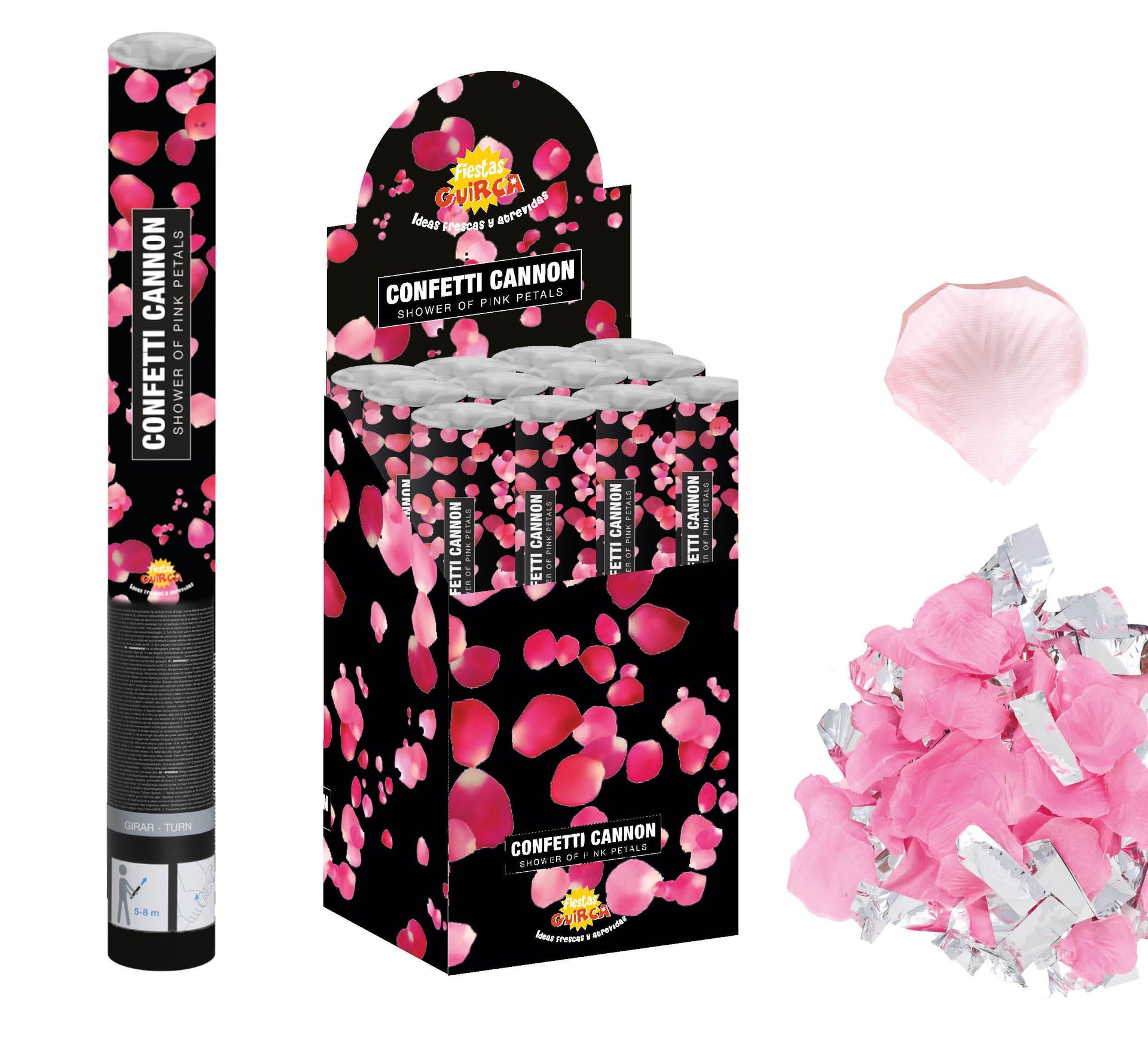 CONFETTI CANNON, 50 CM COMPRESSED AIR