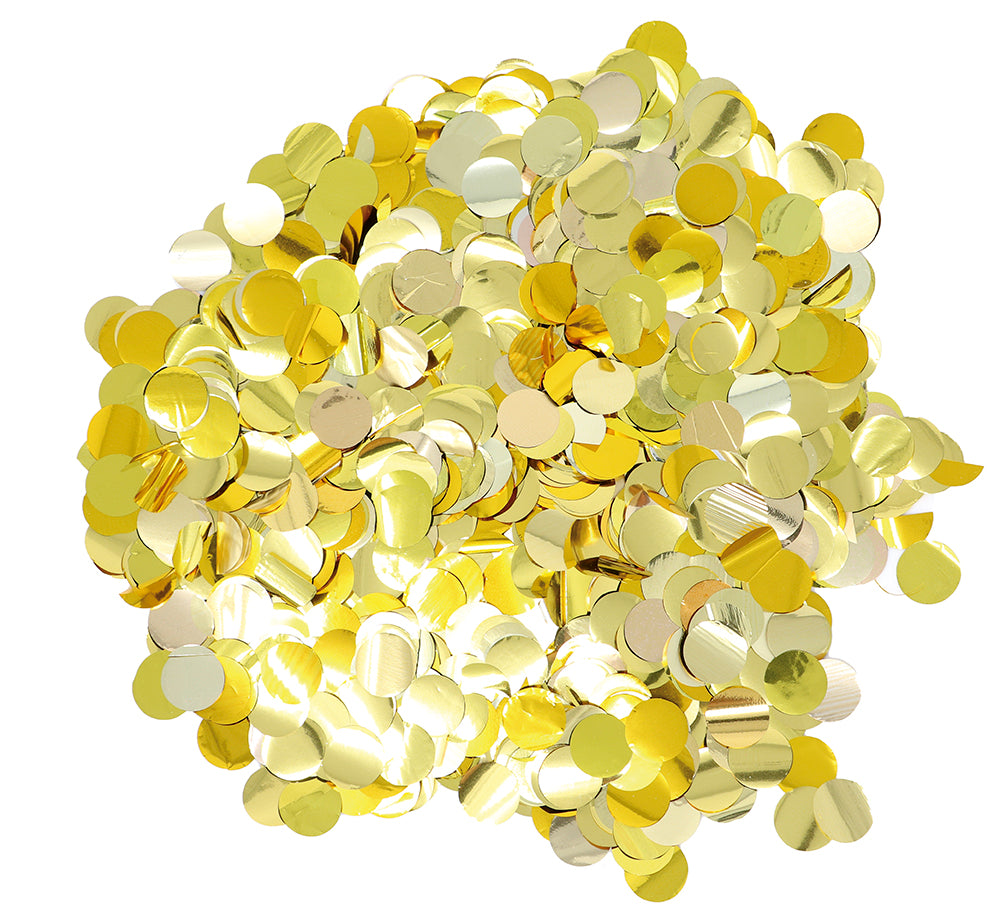 GOLD METALLIC CONFETTI CANNON, 40 CM