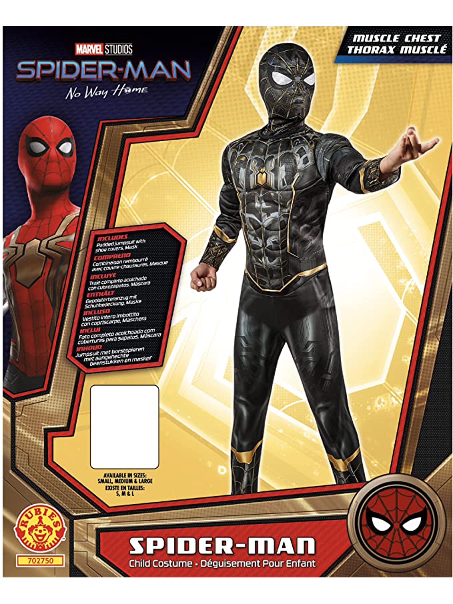 Deluxe Spider-Man Black And Gold Costume