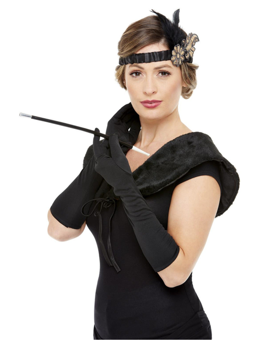 Deluxe 20s Accessories Kit, Black & Gold, Gloves - 1