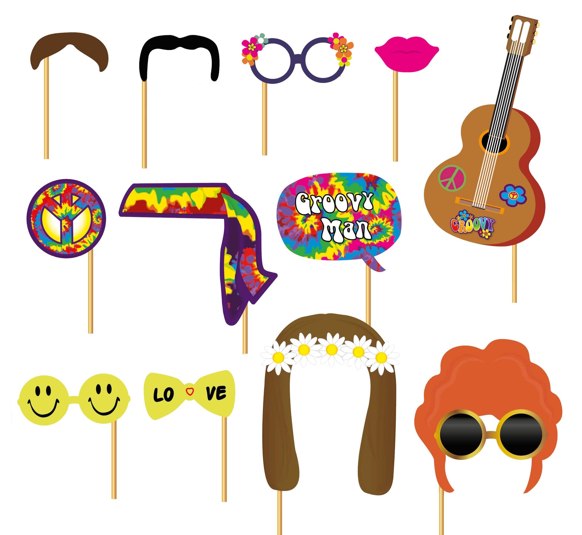 HIPPY PHOTOCALL SET, 12 PCS