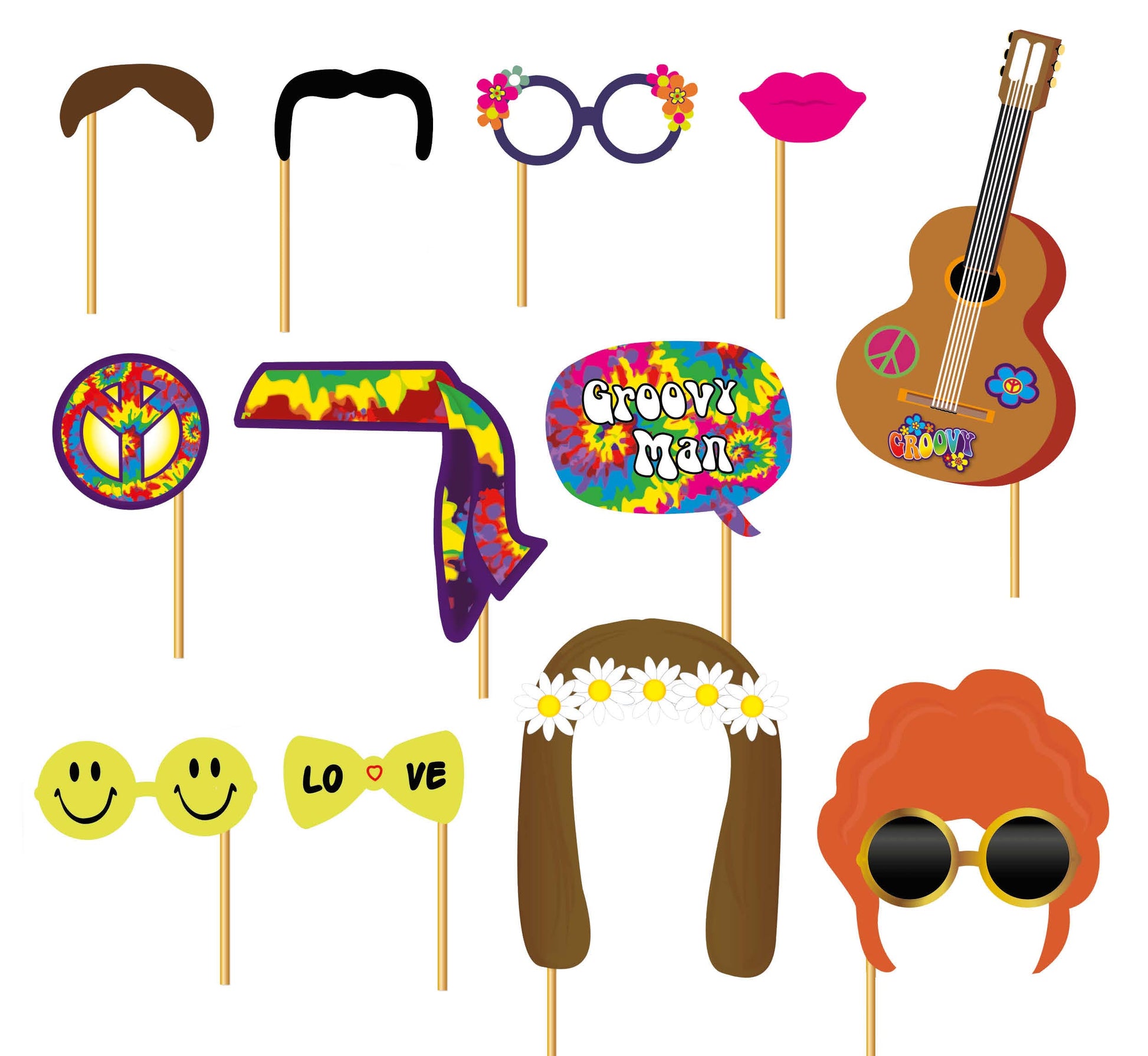 HIPPY PHOTOCALL SET, 12 PCS