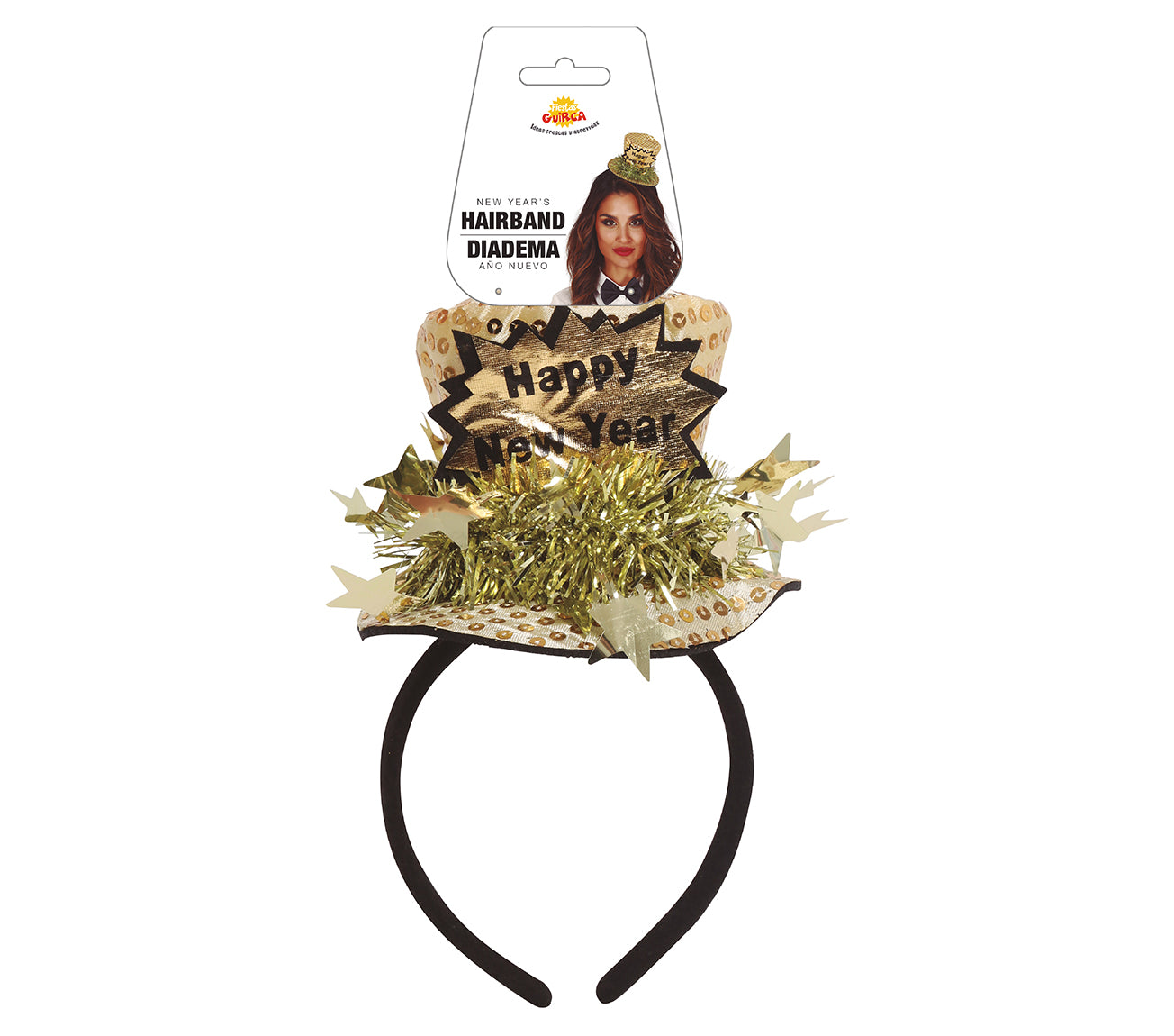GOLD AND SILVER "HAPPY NEW YEAR" TOP HAT