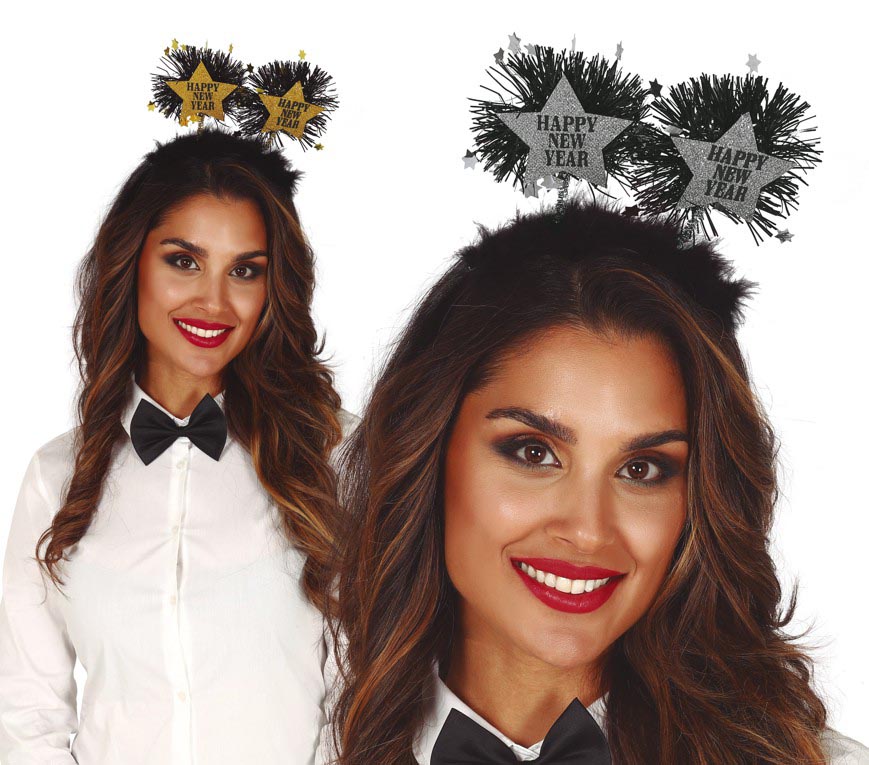 "HAPPY NEW YEAR" STAR HAIRBAND ASSORTMEN