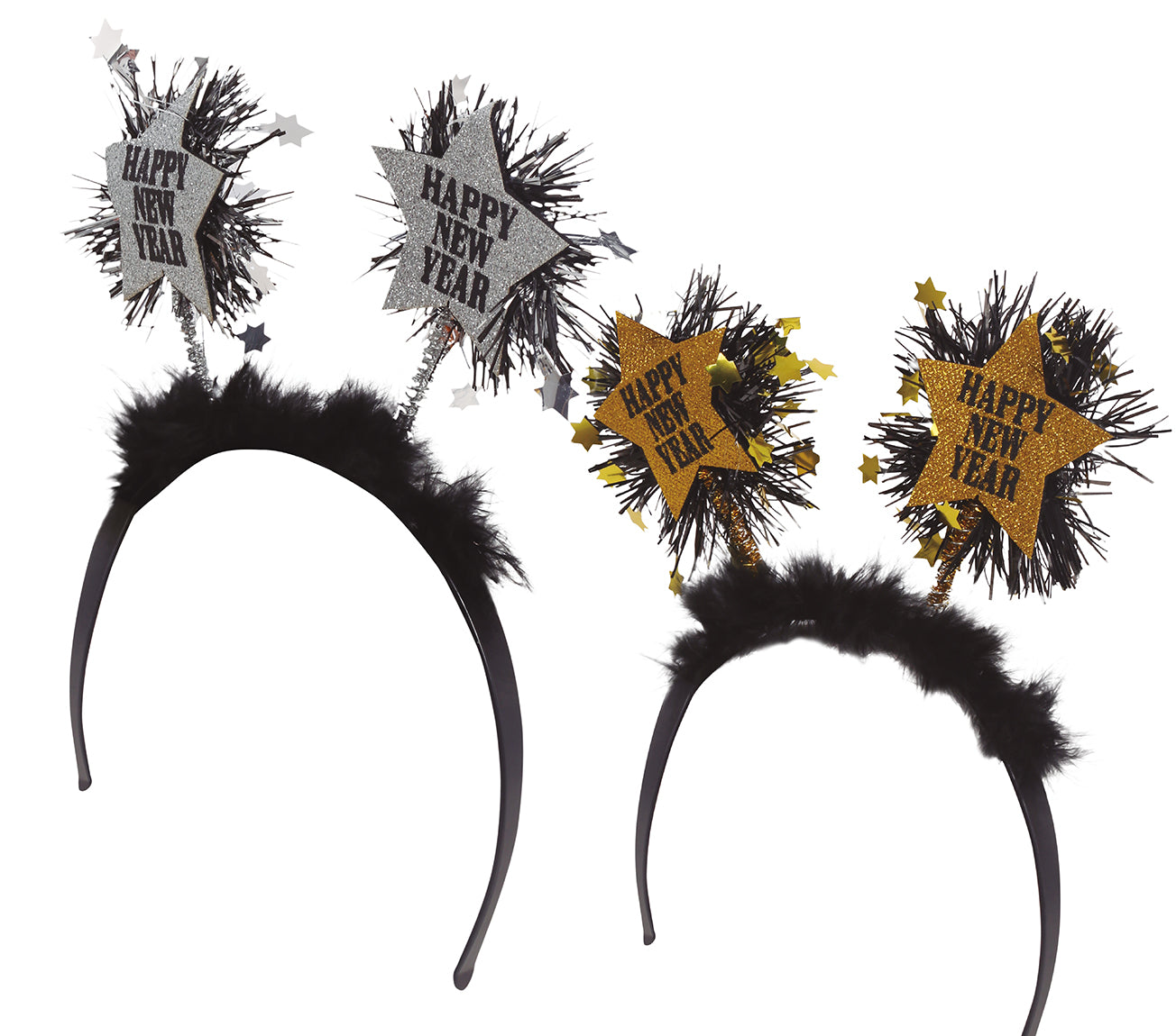 "HAPPY NEW YEAR" STAR HAIRBAND ASSORTMEN