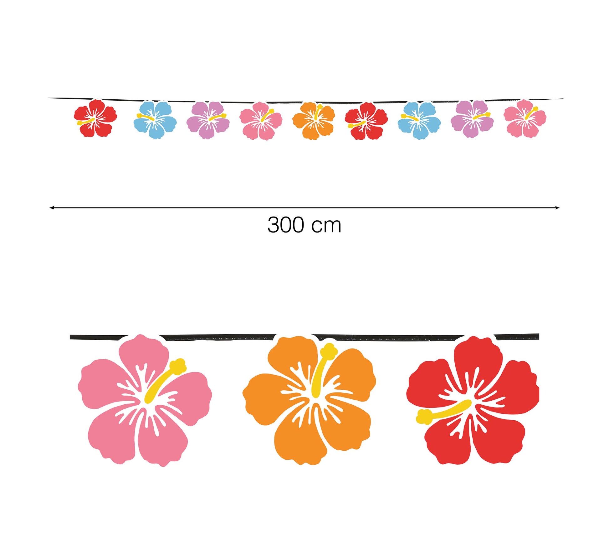 FLOWER GARLAND 15 PCS. 300 CMS.