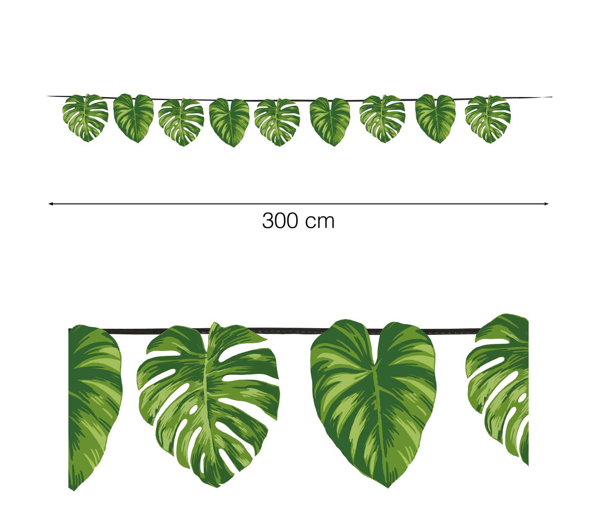 LEAVES GARLAND 15 PCS. 300 CMS.