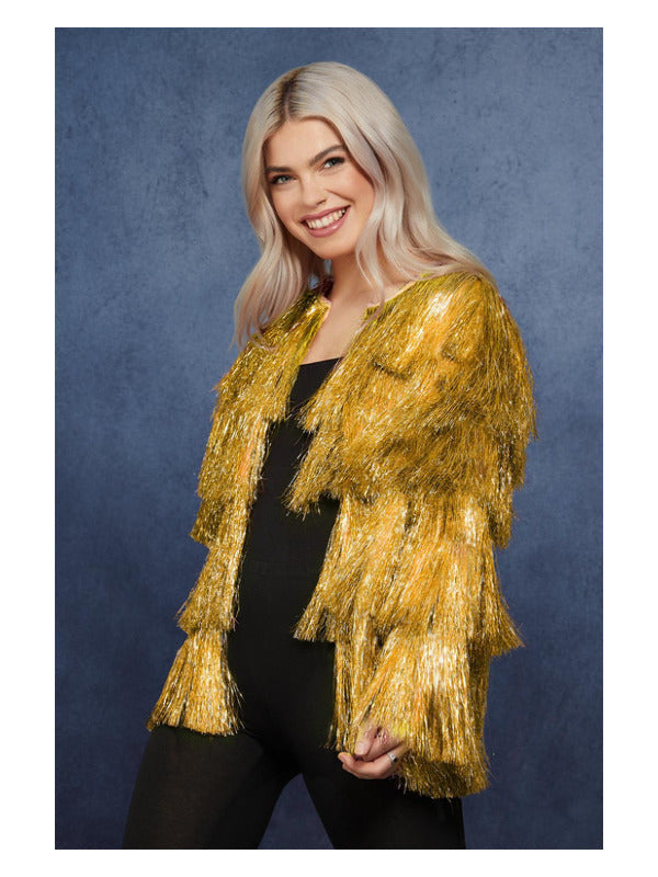 Fever Tinsel Festival Jacket, Gold - 2