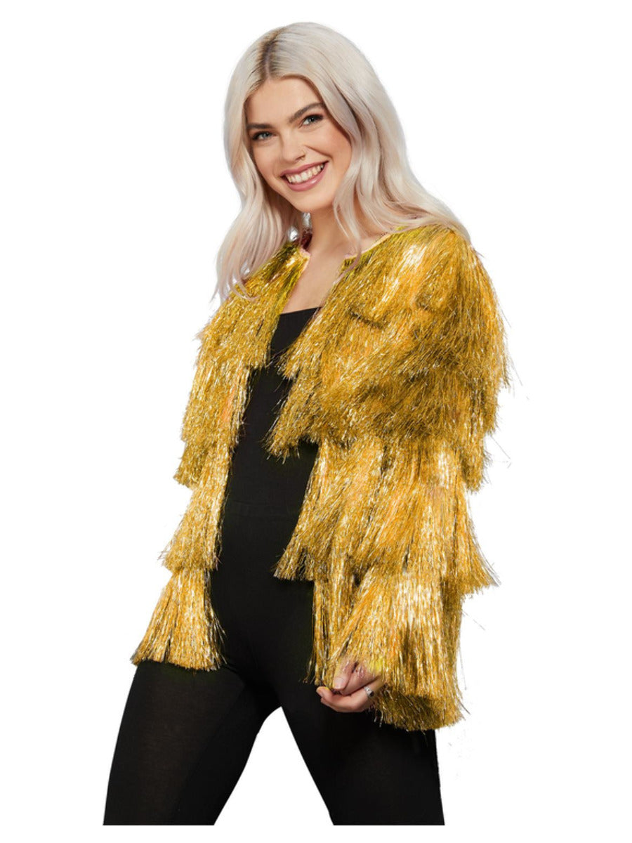 Fever Tinsel Festival Jacket, Gold - 3