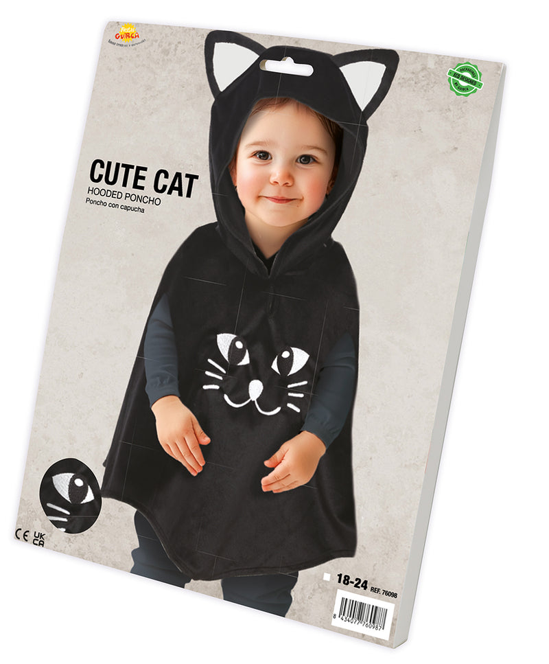 CUTE CAT PONCHO, BABY, 18 - 24 MONTHS