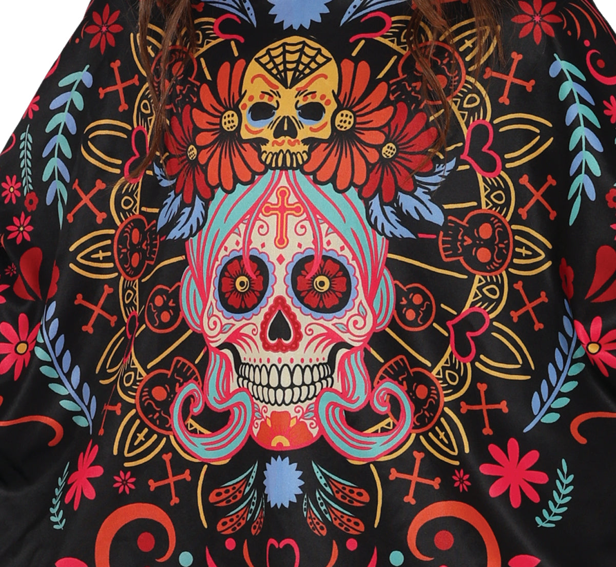 DAY OF DEATH PONCHO, CHILDREN, 7 - 9 YEARS