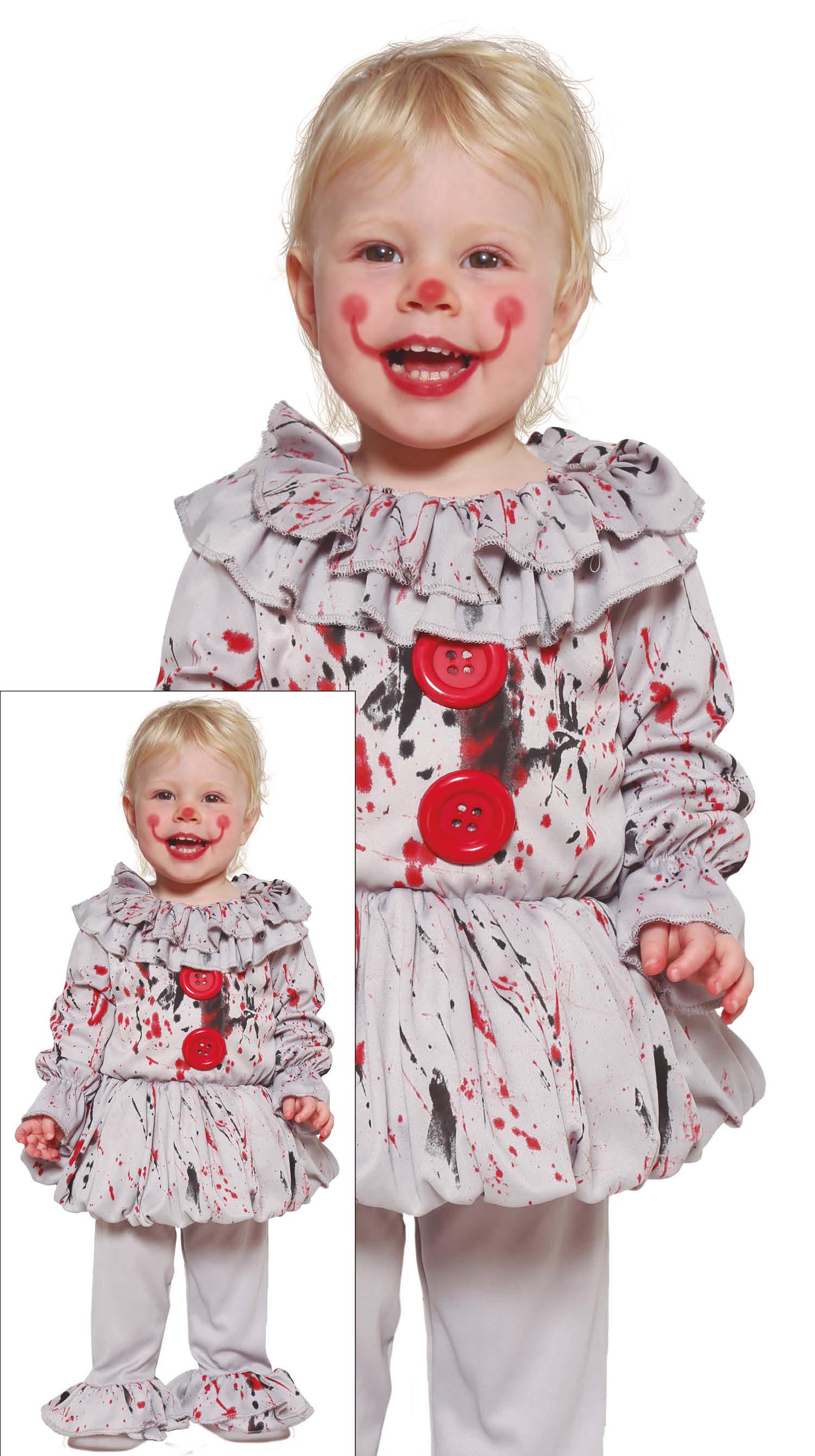 BABY BAD CLOWN TODDLER SIZE 2-3 YEARS