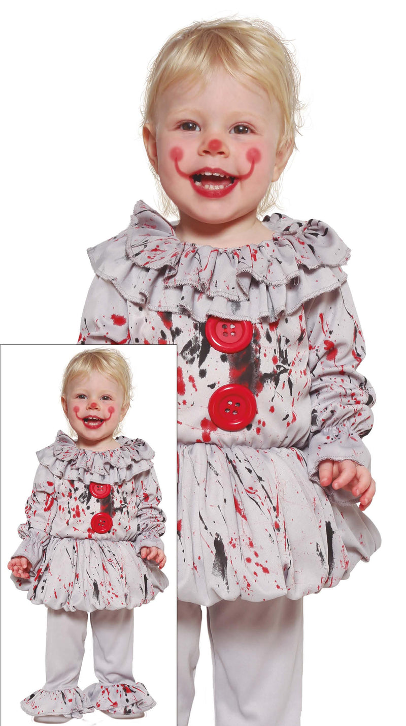 BABY BAD CLOWN TODDLER SIZE 2-3 YEARS