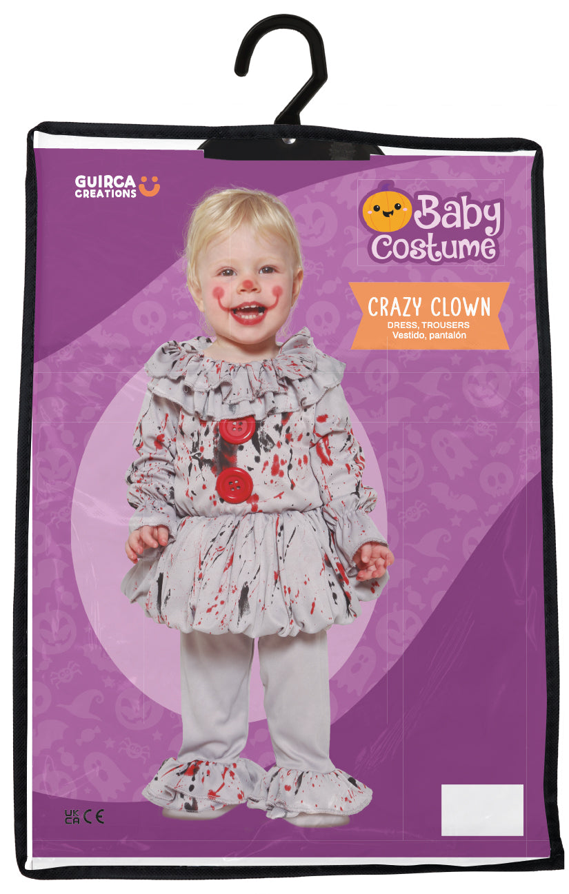 BABY BAD CLOWN TODDLER SIZE 2-3 YEARS