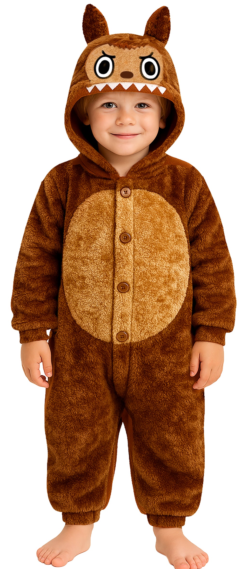 LULU MONSTER PYJAMA BROWN
