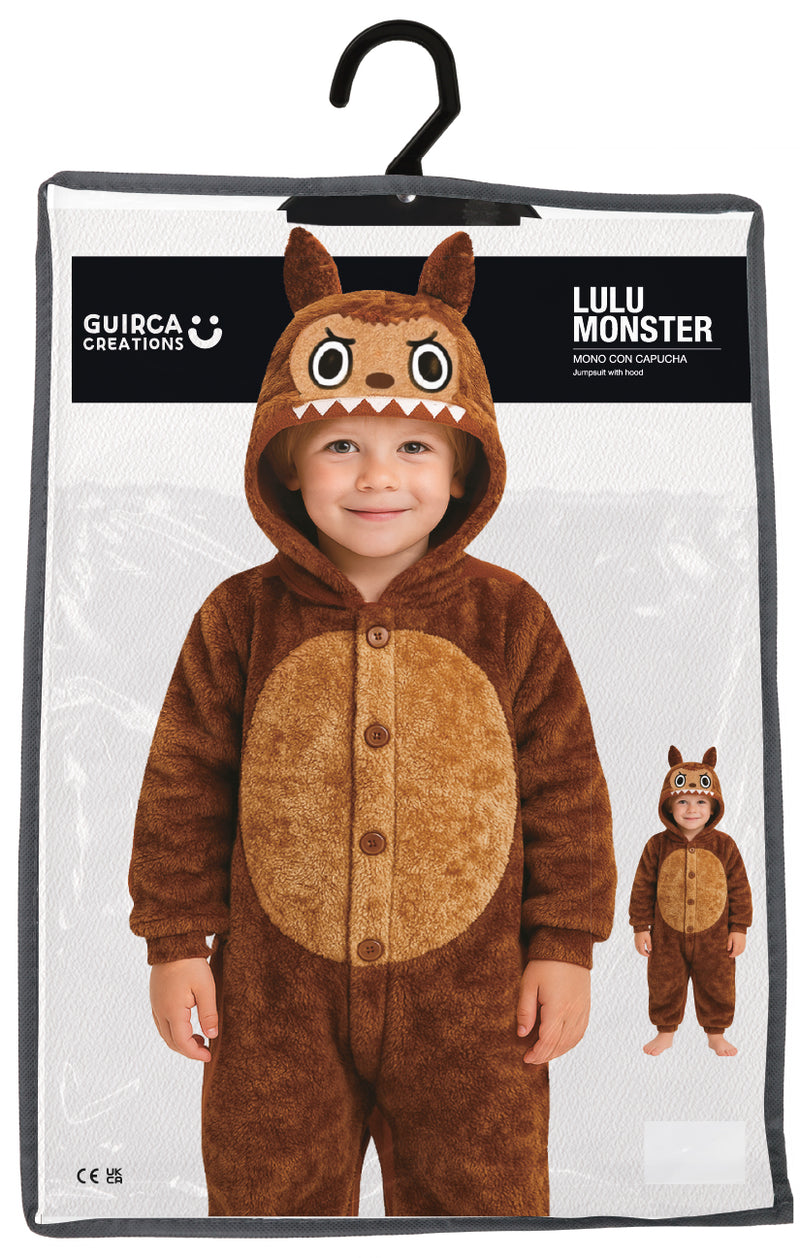 LULU MONSTER PYJAMA BROWN