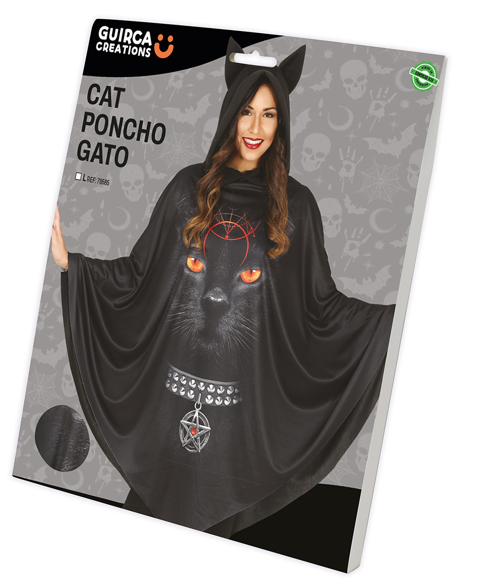 CAT PONCHO, ADULT, L SIZE
