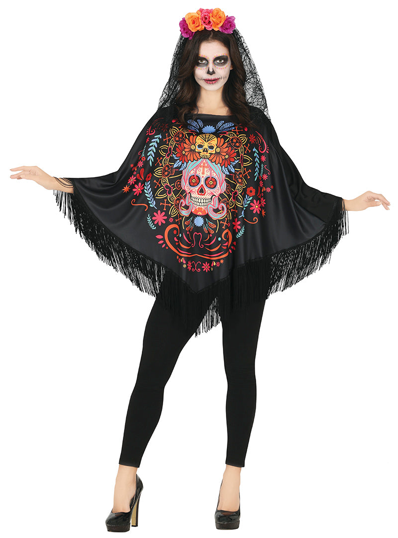 DAY OF THE DEATH PONCHO 38 - 40 (M)