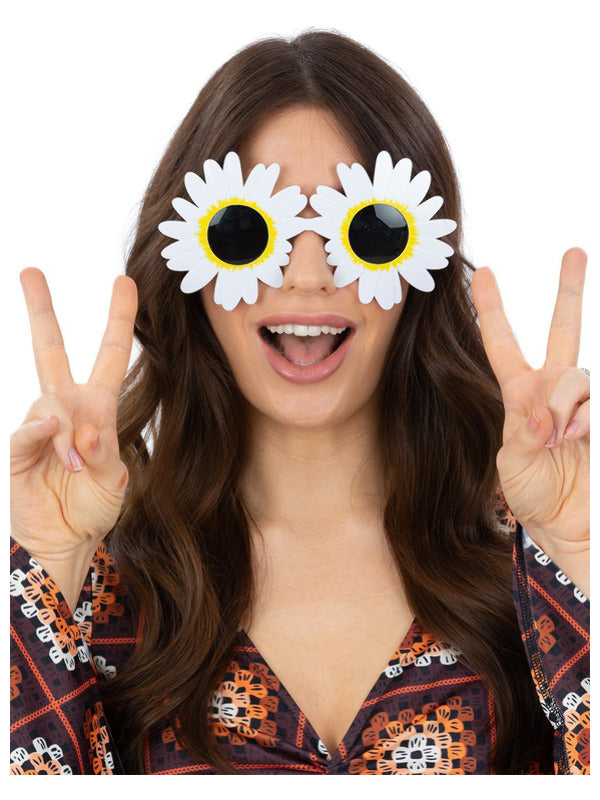 Daisy Hippie Specs, White - 2