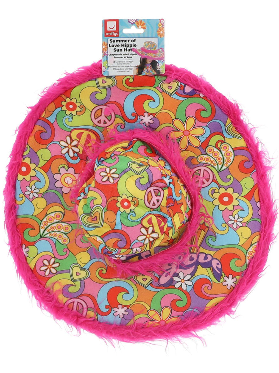 Summer of Love Hippie Sun Hat - 3