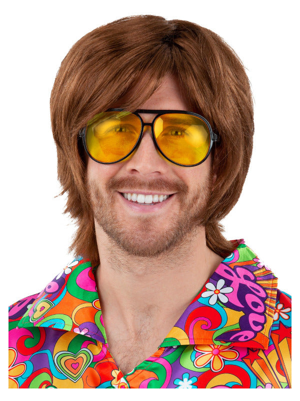 70s Aviator Specs, Yellow Lenses - 2