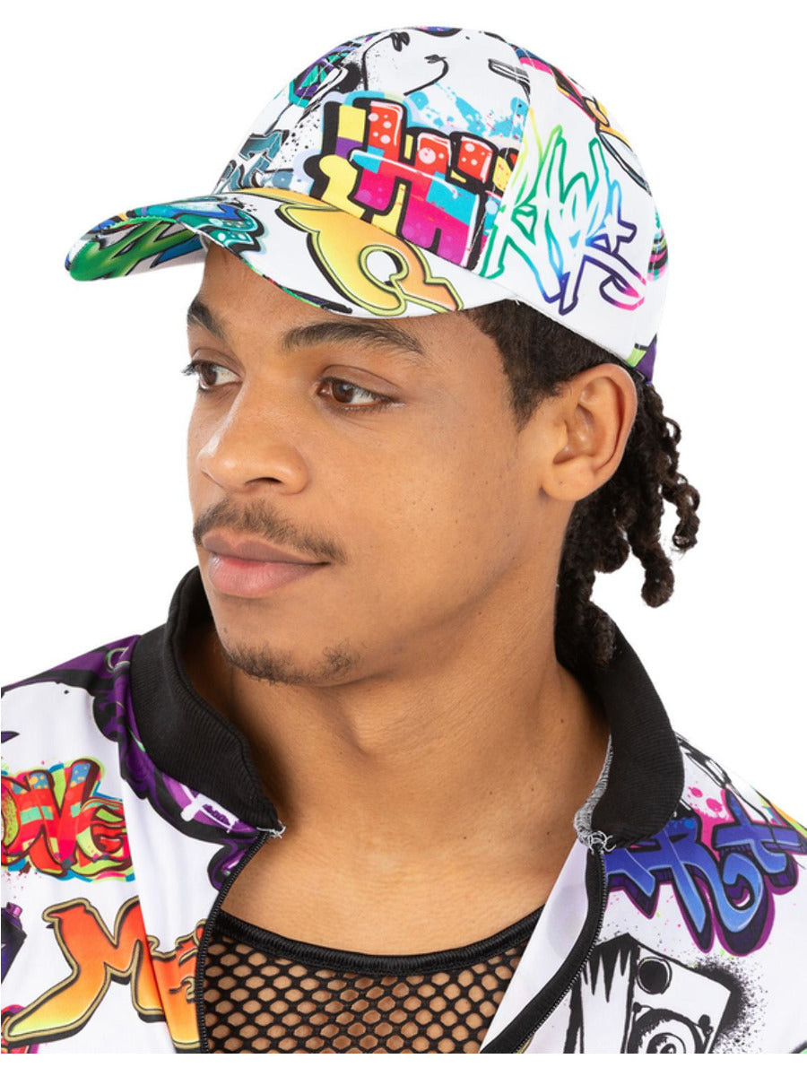 90s Graffiti Peaked Cap - 1