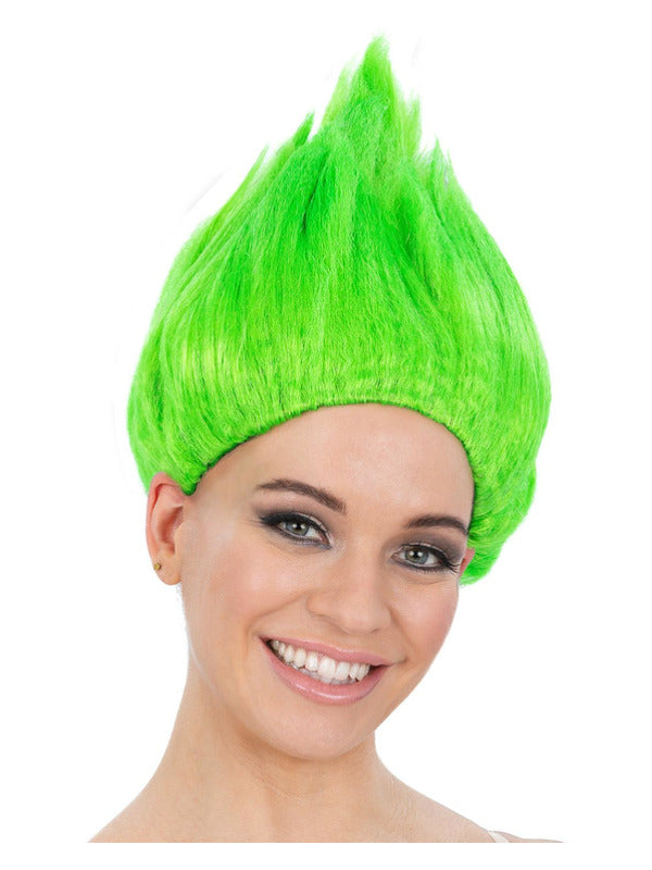 90s Troll Wig, Green - 2