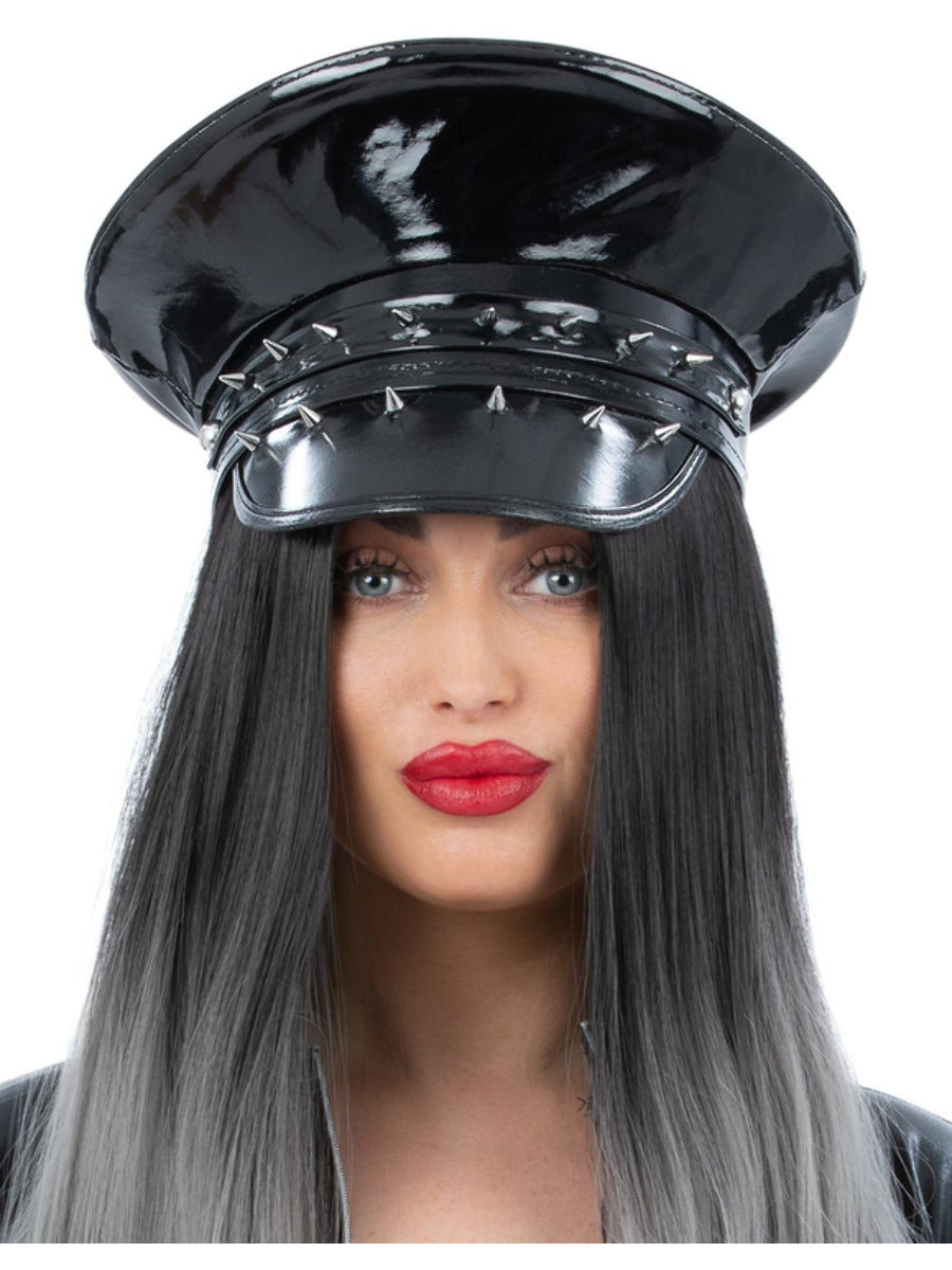 Spiked Bondage Captains Hat - 1