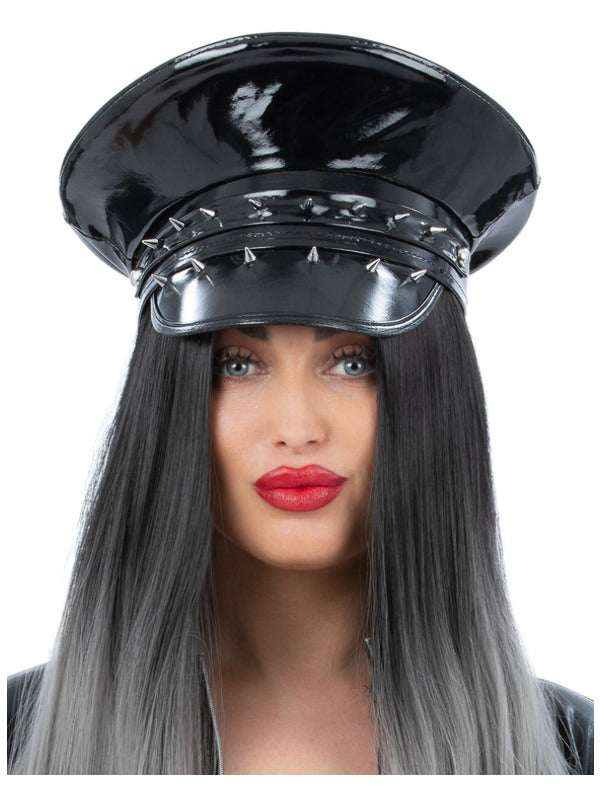 Spiked Bondage Captains Hat - 2