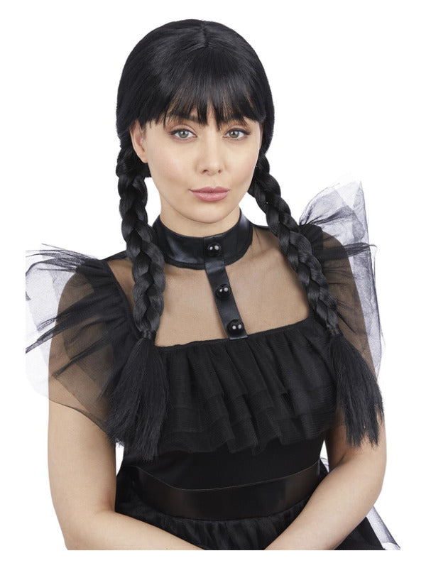 Adult Gothic School Girl Wig - 2