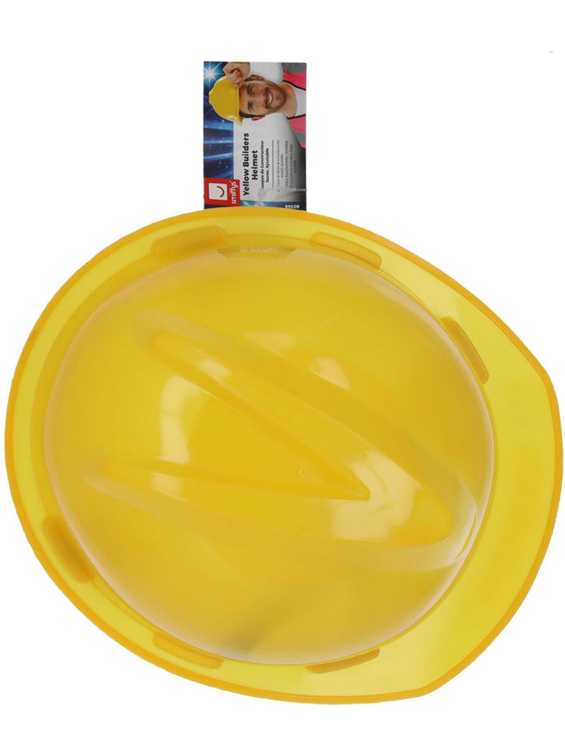 Yellow Builders Helmet, Adjustable - 3