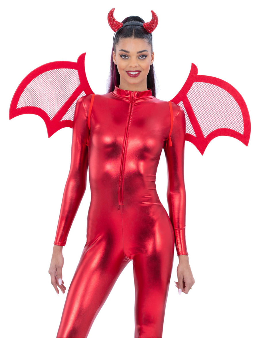 Red Mesh Devil Wings - 1