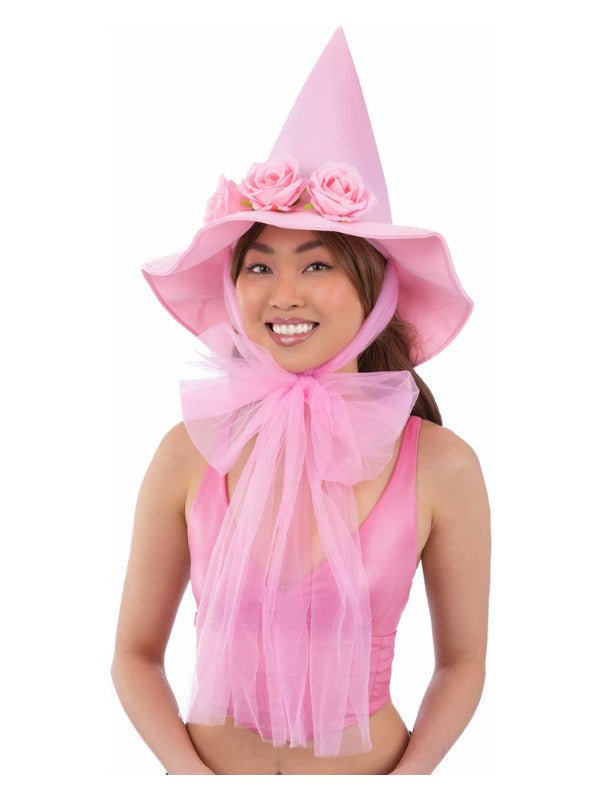 Pink Floral Good Witch Hat - 2