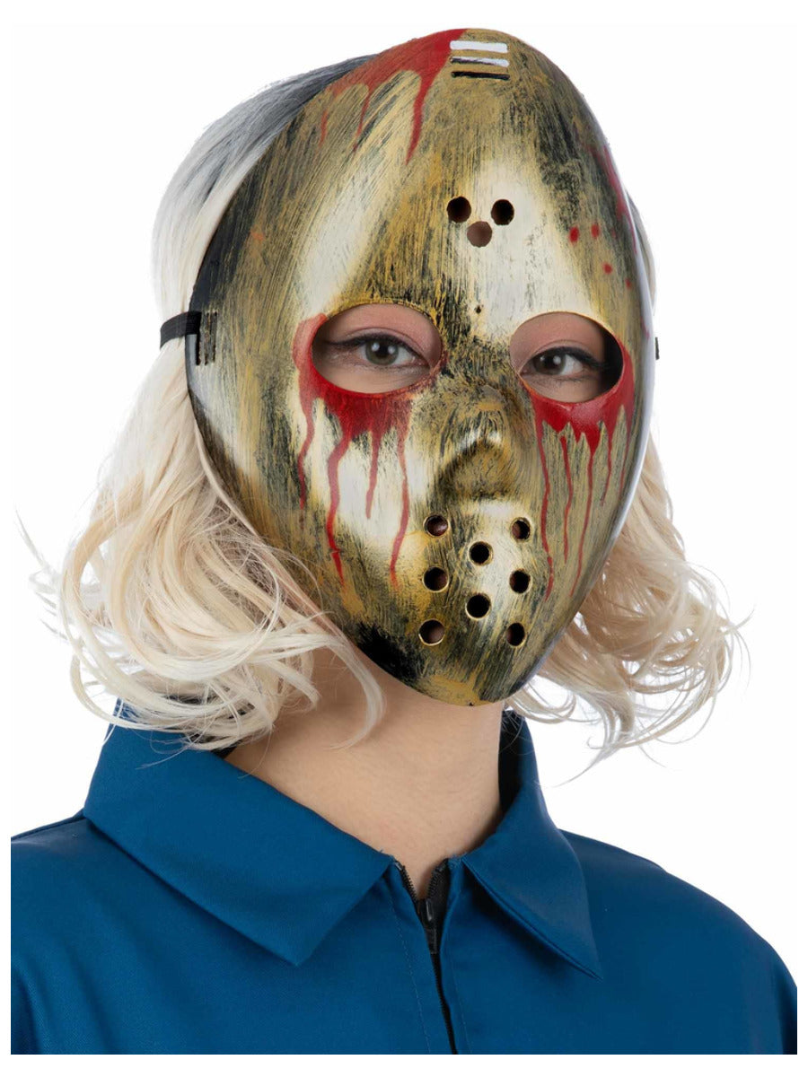 Bloody Metallic Hockey Mask - 1