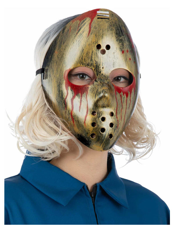 Bloody Metallic Hockey Mask - 2