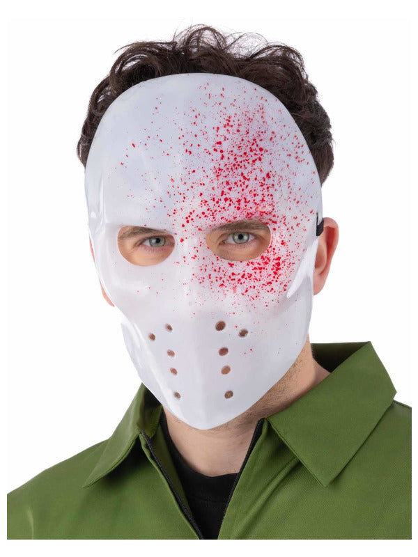 White Blood Splatter Hockey Mask - 2