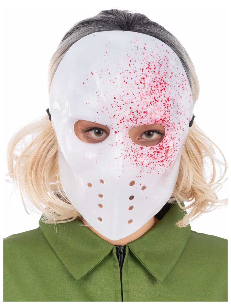 White Blood Splatter Hockey Mask - 3