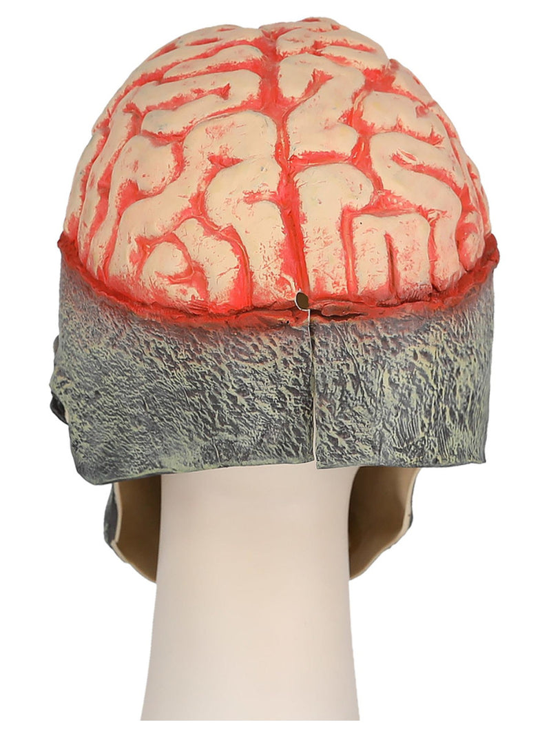 Exposed Brain Skull Latex Mask, with Moving Mouth  - 3