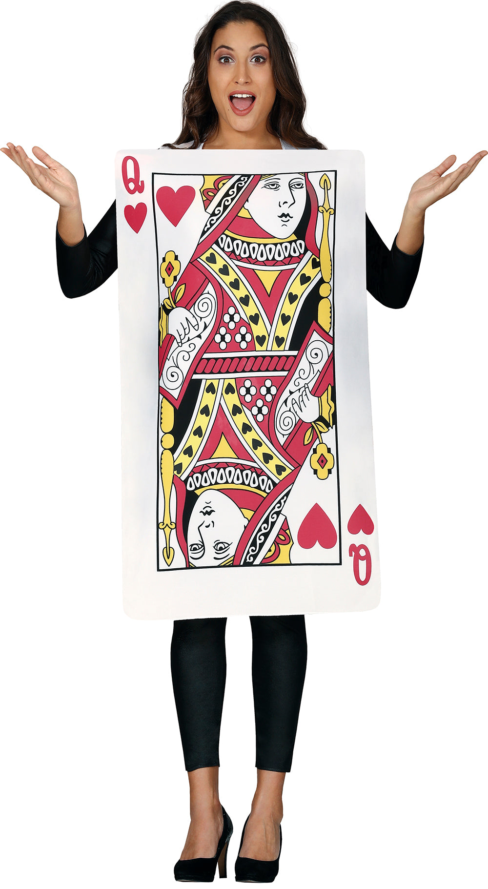 QUEEN OF HEARTS CARD ADULT SIZE L 42-44