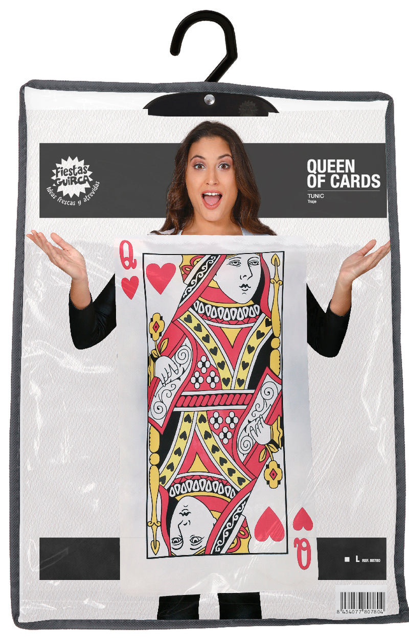 QUEEN OF HEARTS CARD ADULT SIZE L 42-44