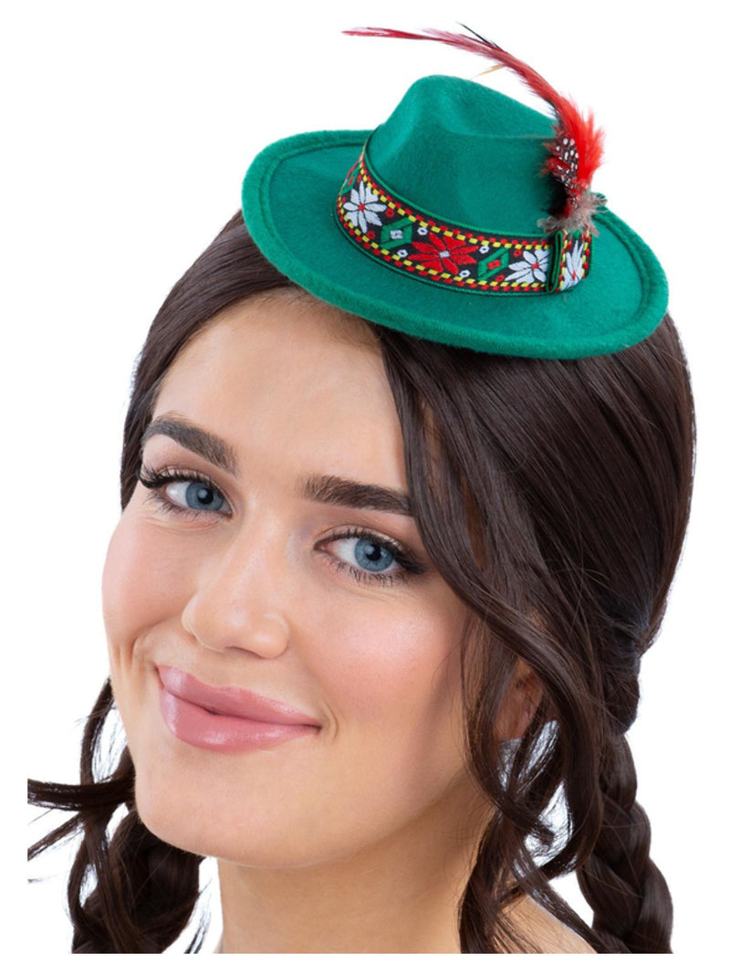 Mini Bavarian Trenker Hat, Green - 1