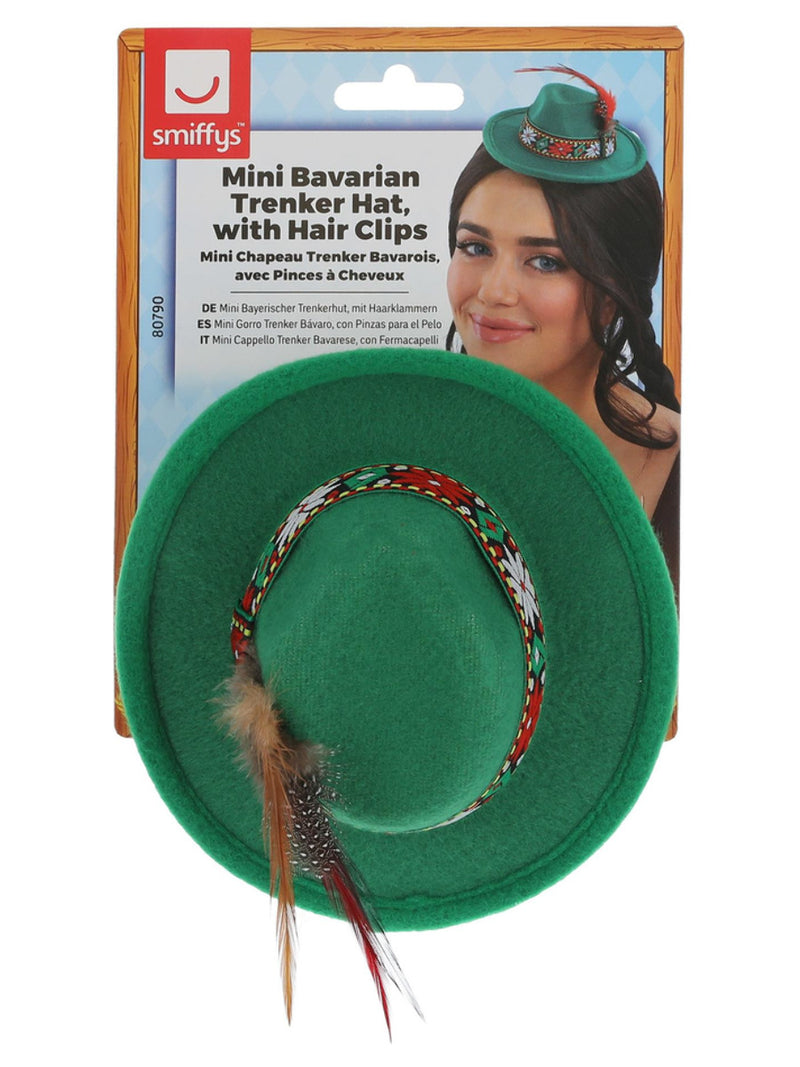 Mini Bavarian Trenker Hat, Green - 3