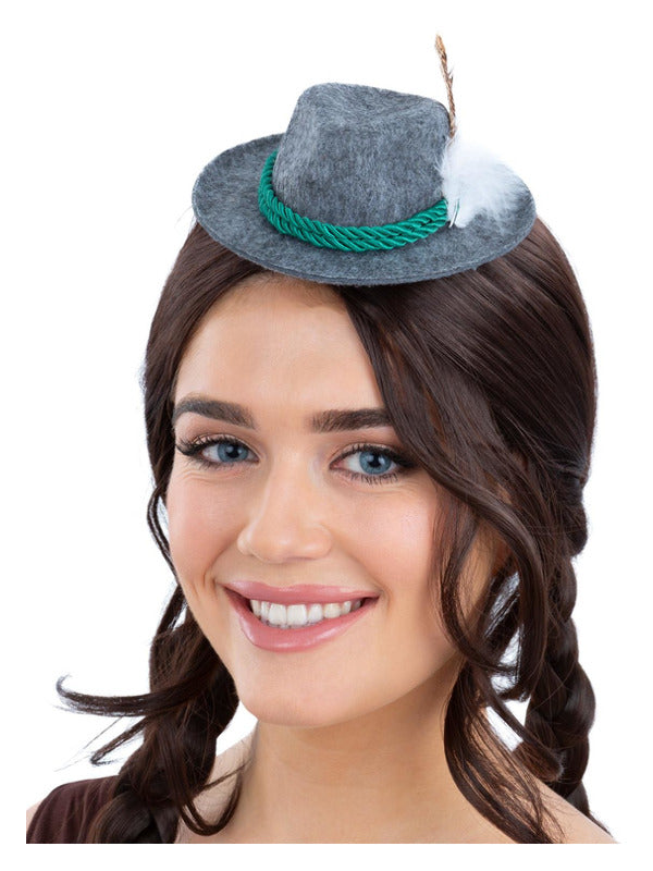 Mini Bavarian Trenker Hat, Grey - 2