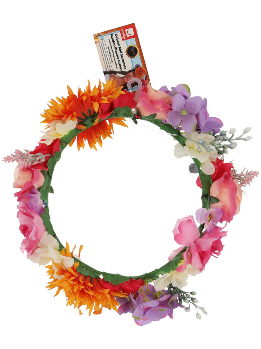 Deluxe Mid Summer Bavarian Maiden Flower Crown - 3