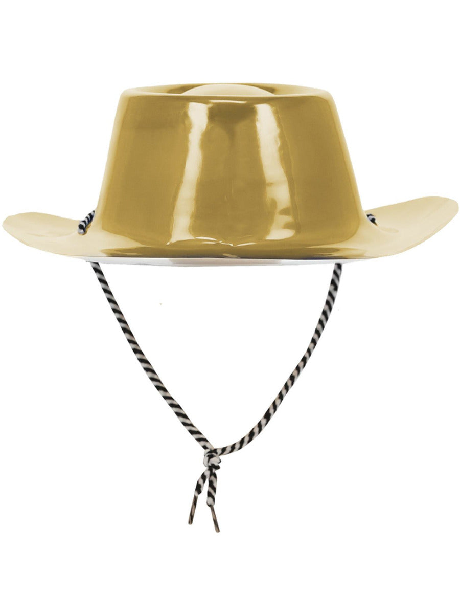 Gold Metallic Cowboy Hat - 3