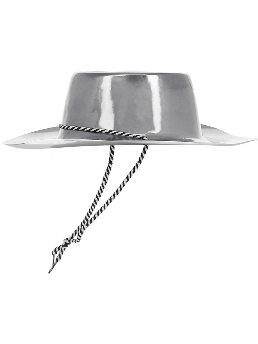 Silver Metallic Cowboy Hat - 4