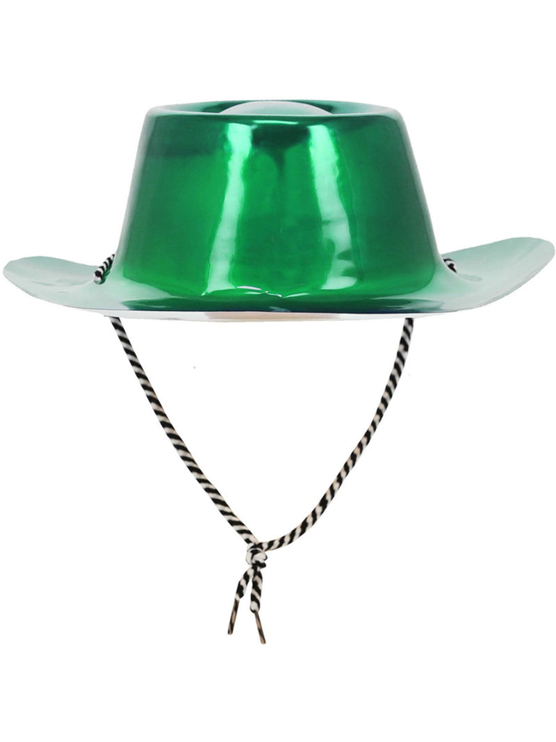 Green Metallic Cowboy Hat - 3